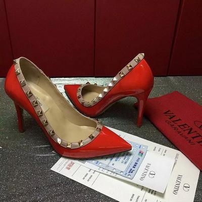 Valentino Shallow mouth stiletto heel Shoes Women--016